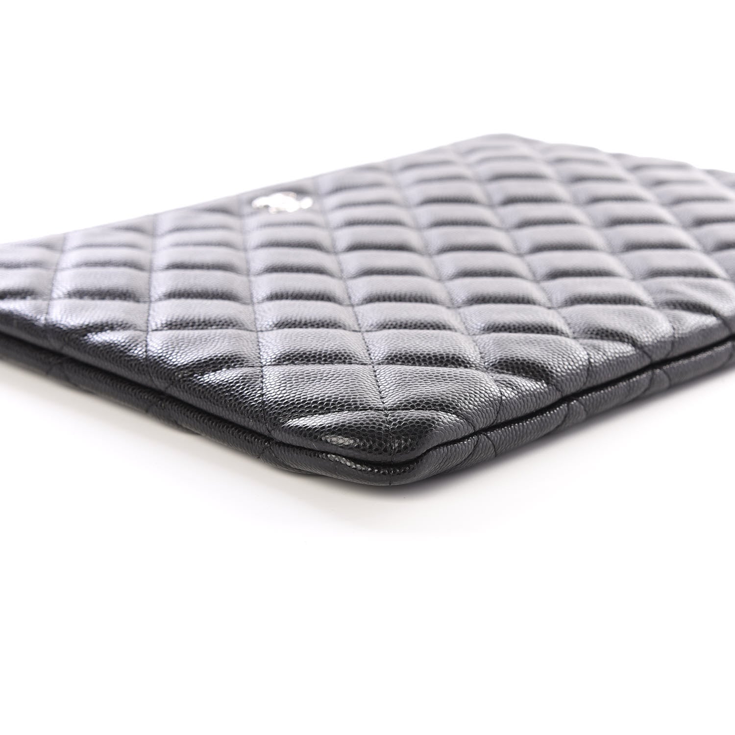 Chanel Caviar Quilted Medium Cosmetic Case Black 5 of 9