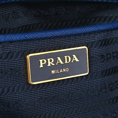 Prada Saffiano Large Galleria Double Zip Tote Bluette 9 of 16