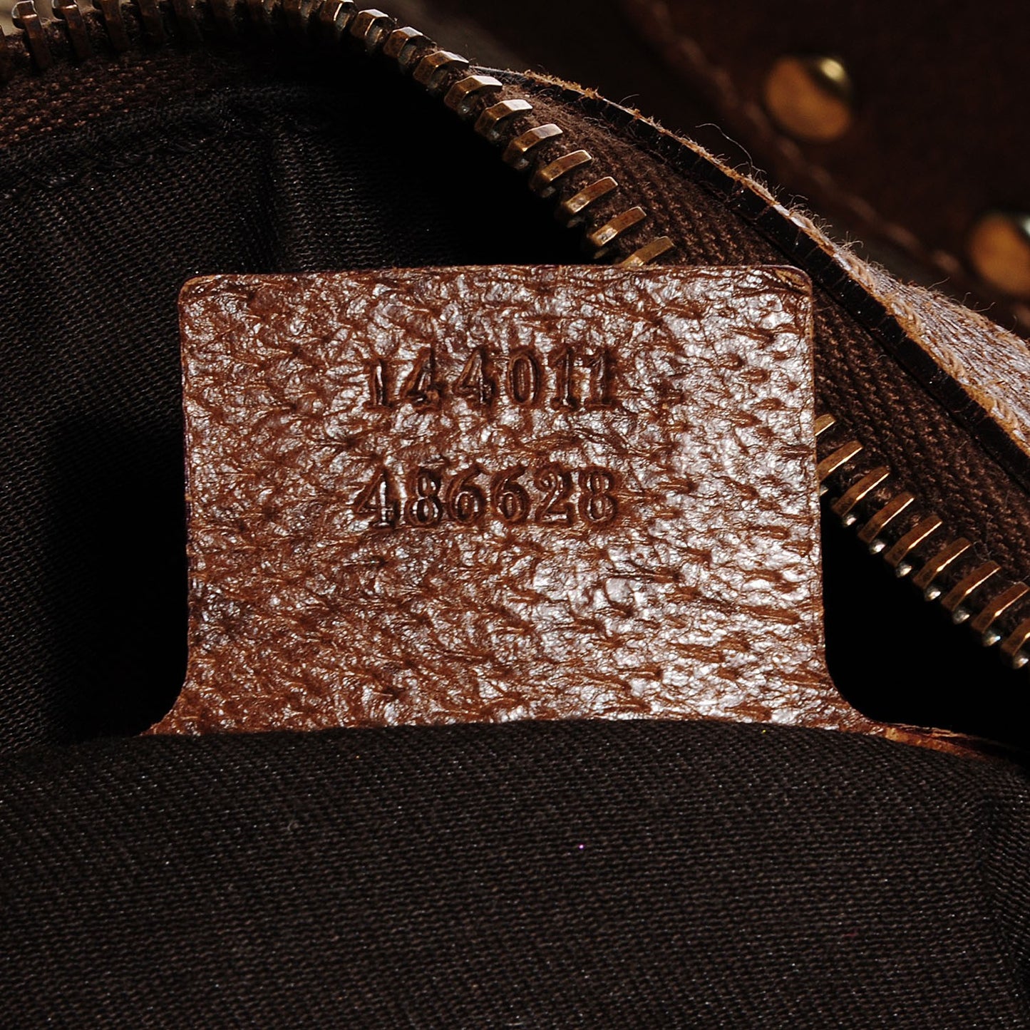 Monogram Pelham Studded Shoulder Bag Brown