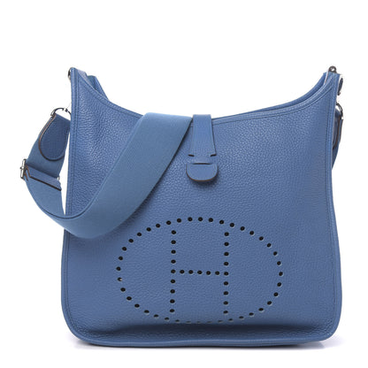 Hermes Taurillon Clemence Evelyne III GM Mykonos 1 of 12