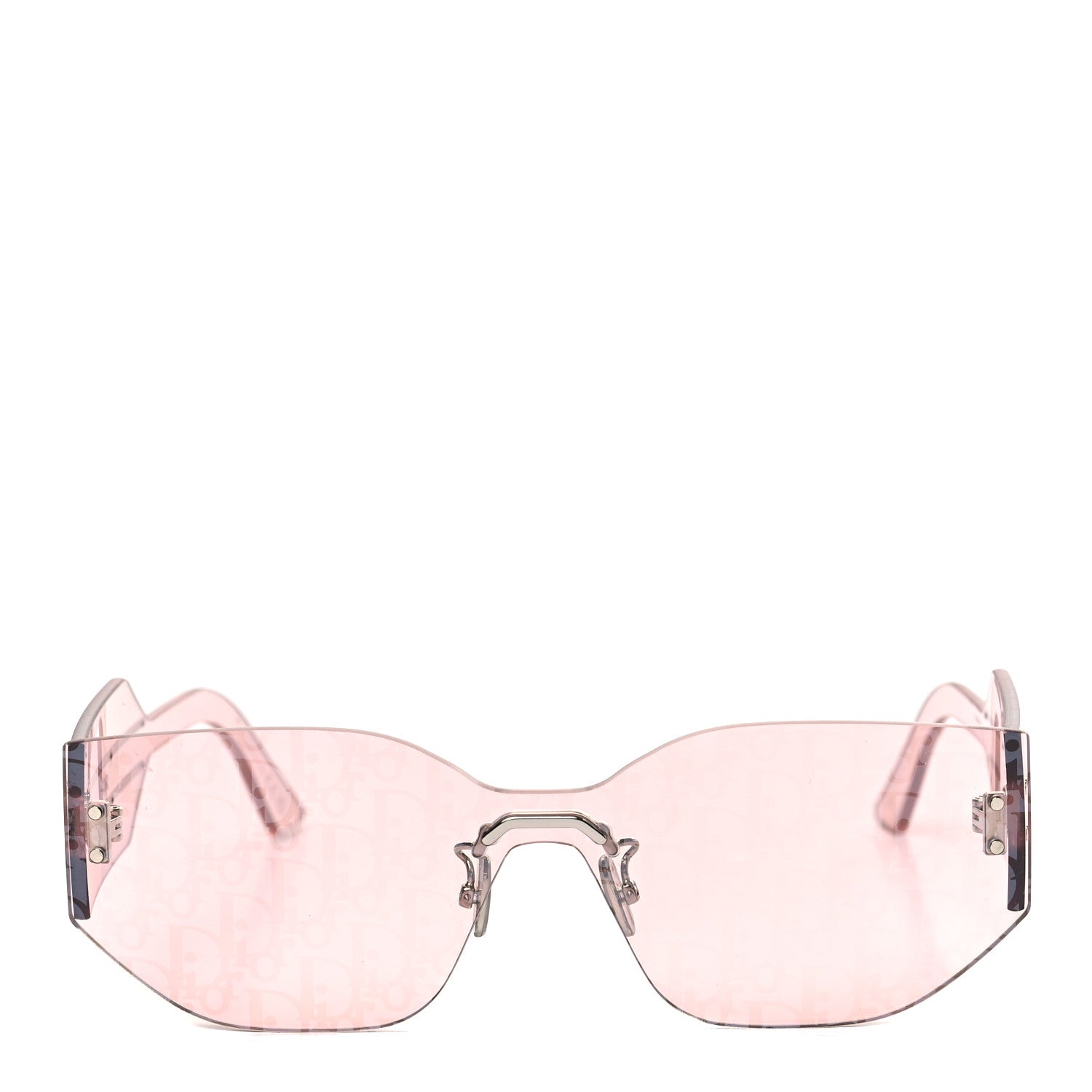 Christian Dior Acetate Oblique DiorClub Shield Sunglasses M6U Pink 4 of 7