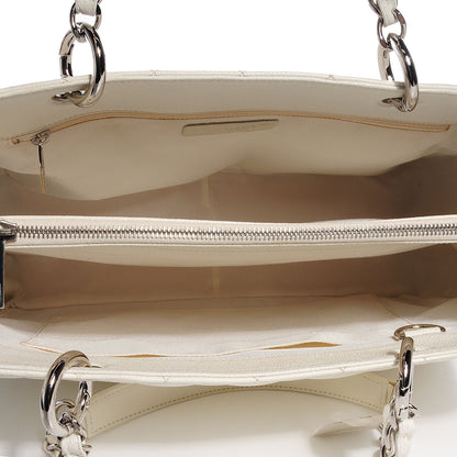 Chanel Caviar Quilted Grand Shopping Tote GST White 7 of 7