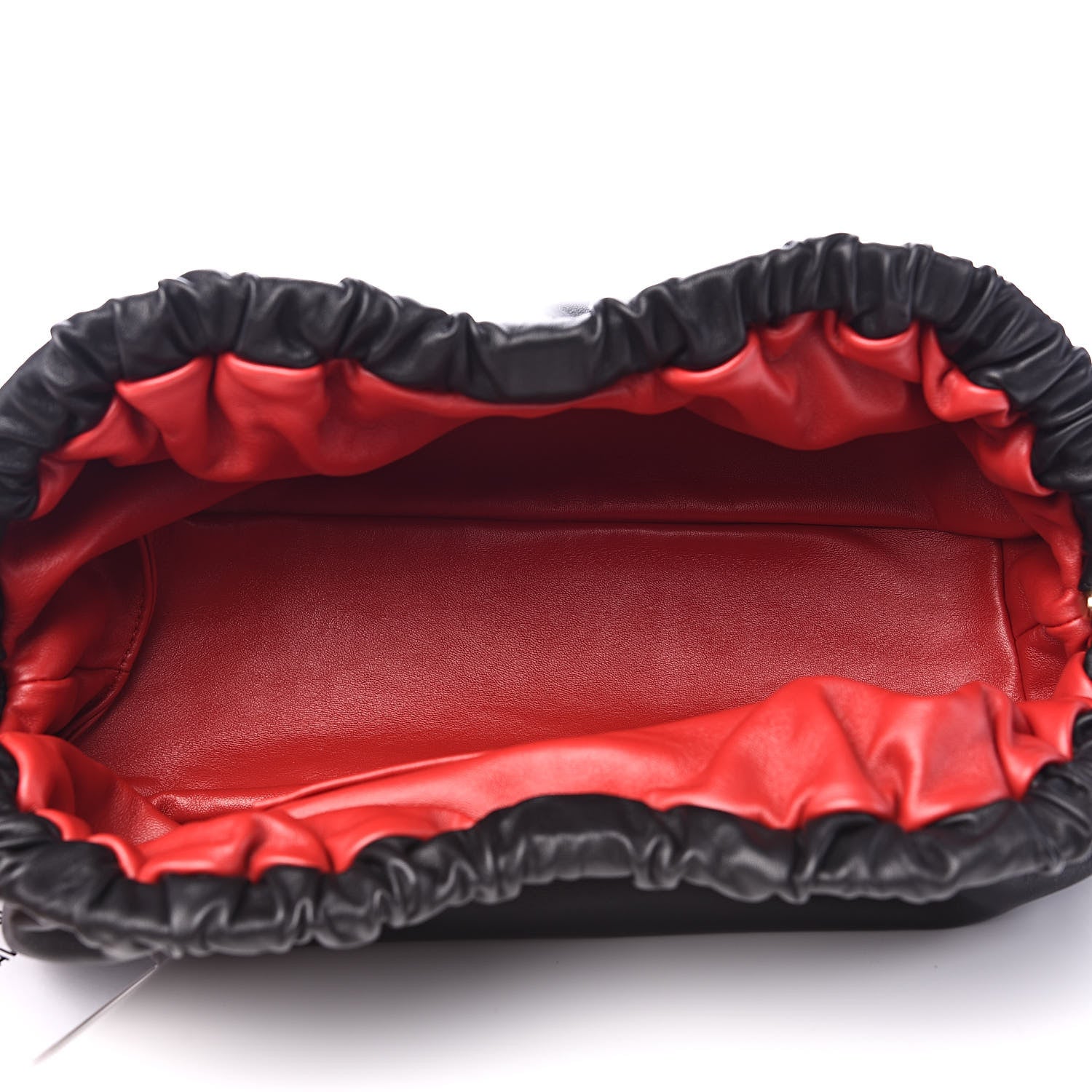 Mansur Gavriel Lambskin Cloud Clutch Black Flamma 5 of 9