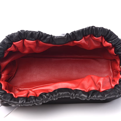 Mansur Gavriel Lambskin Cloud Clutch Black Flamma 5 of 9