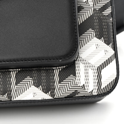 MCM Canvas Nappa Cubic Monogram Millie Crossbody Black White 12 of 13