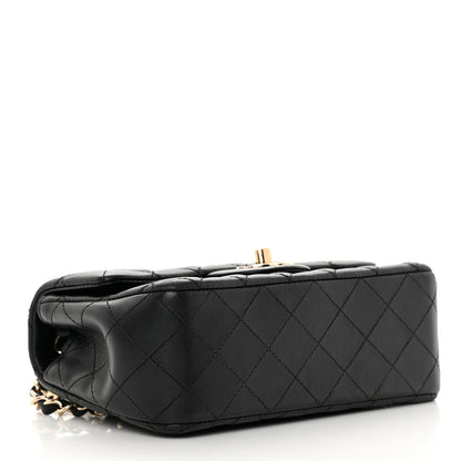 Chanel Lambskin Quilted Mini Rectangular Flap Black 4 of 12