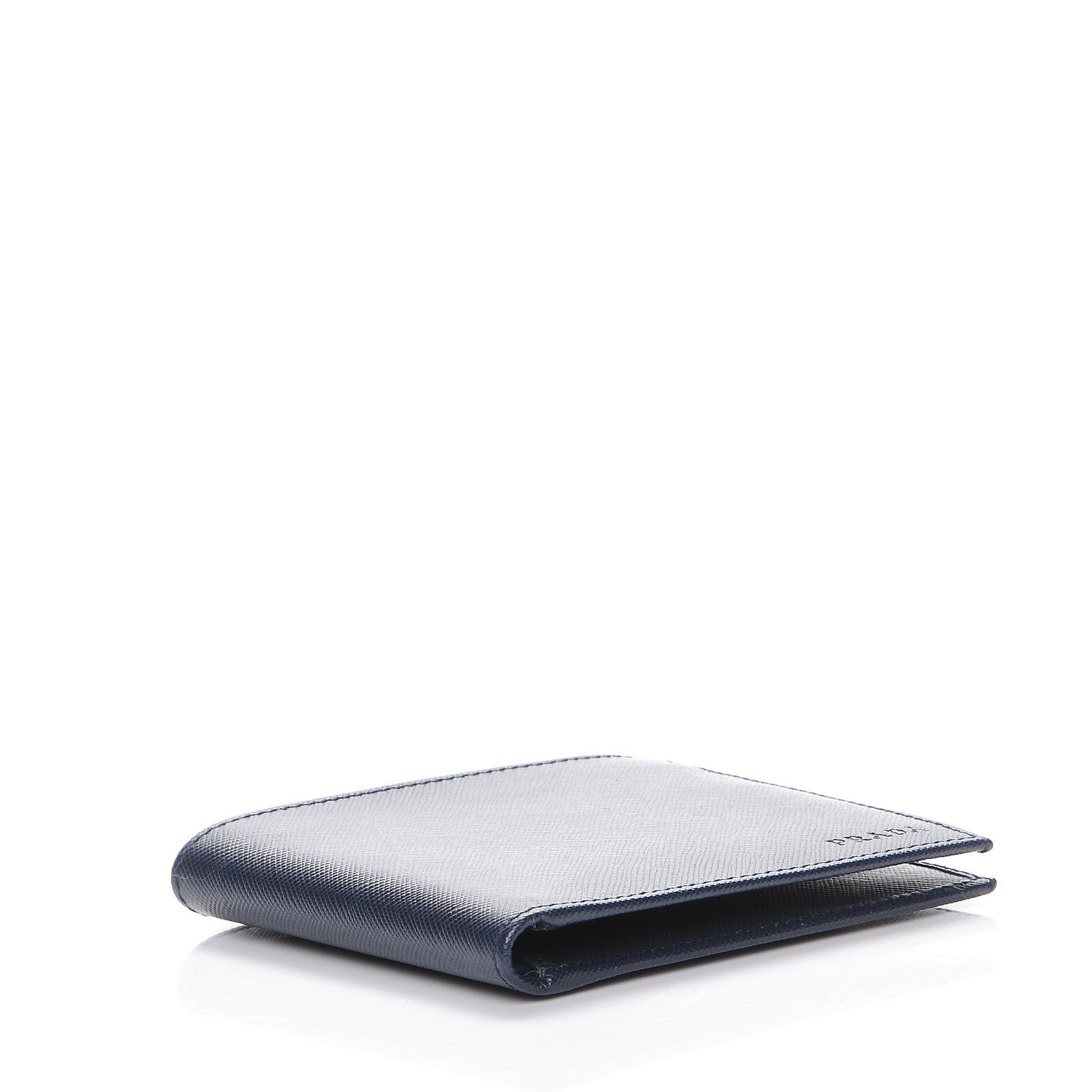 Prada Saffiano Bi-Fold Wallet Baltico 4 of 9