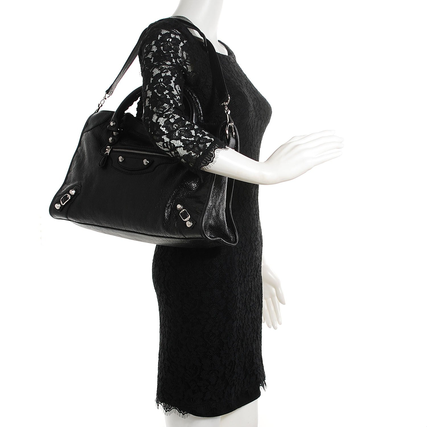 Balenciaga Agneau Giant 12 Silver Hardware City Black 2 of 12