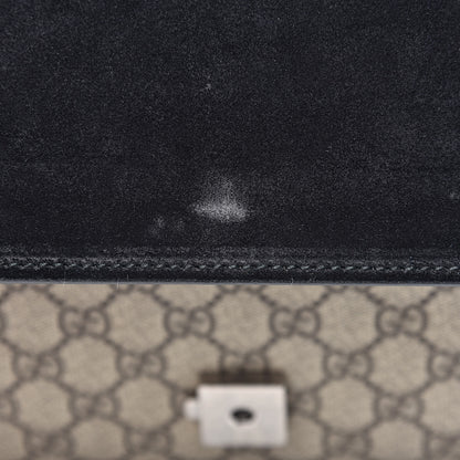 Gucci GG Supreme Monogram Medium Dionysus Shoulder Bag Black 12 of 13