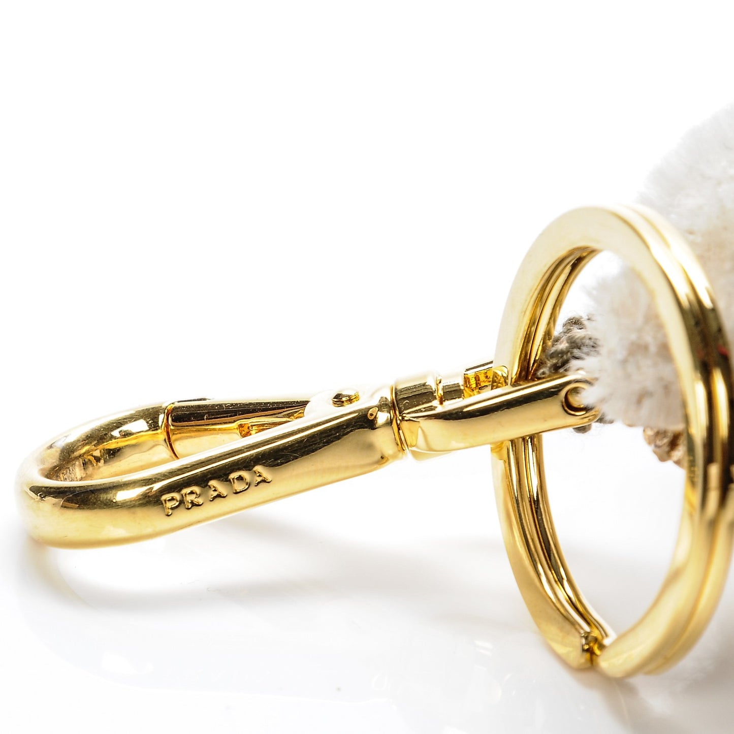 Crystal Trick Teddy Bear Keychain Charm