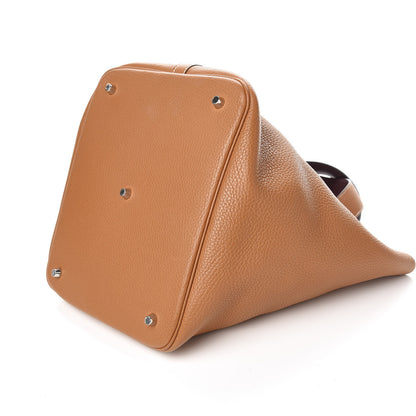 Hermes Taurillon Clemence Picotin Lock 26 GM Gold 8 of 9