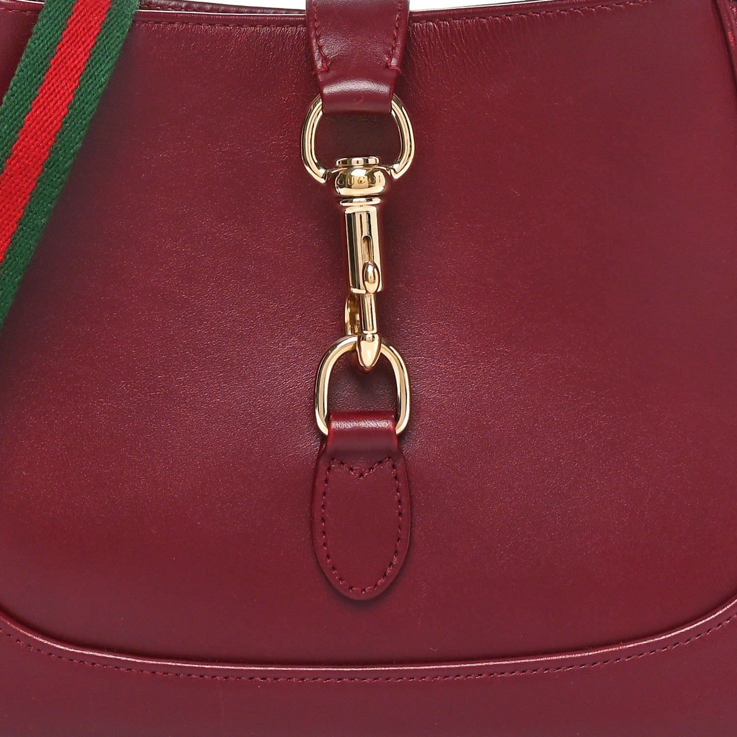 Gucci Ancora Calfskin Small Jackie Shoulder Bag Rosso 8 of 10