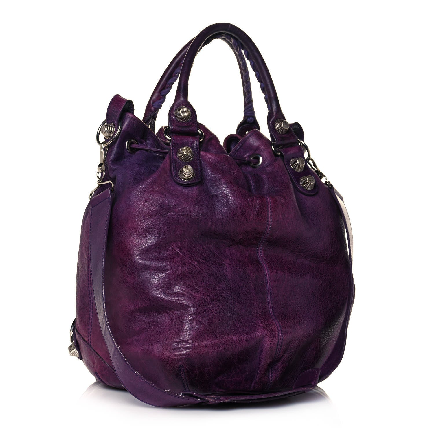 Balenciaga Agneau Giant 21 Silver Hardware Pompon Raisin 2 of 18