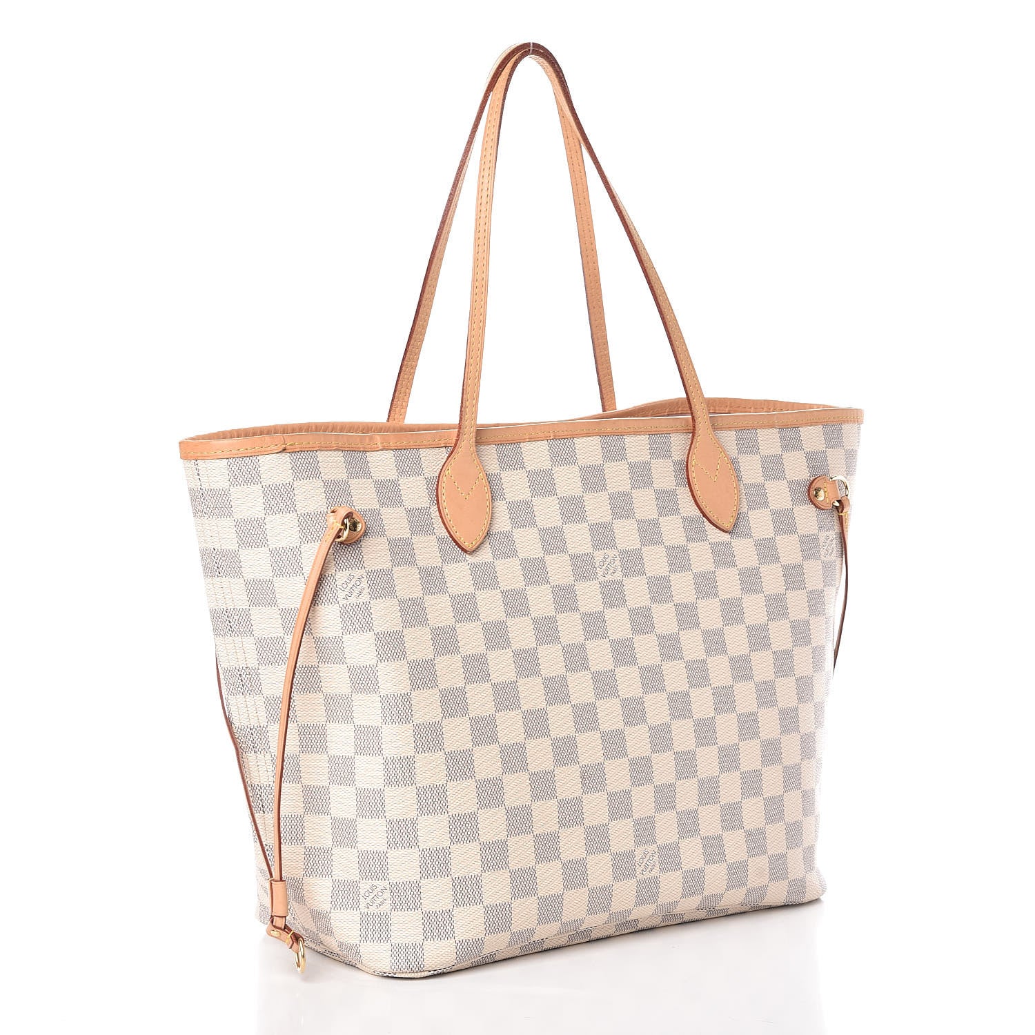 Louis Vuitton Damier Azur Neo Neverfull MM Rose Ballerine 3 of 7