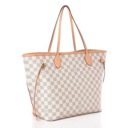 Louis Vuitton Damier Azur Neo Neverfull MM Rose Ballerine 3 of 7