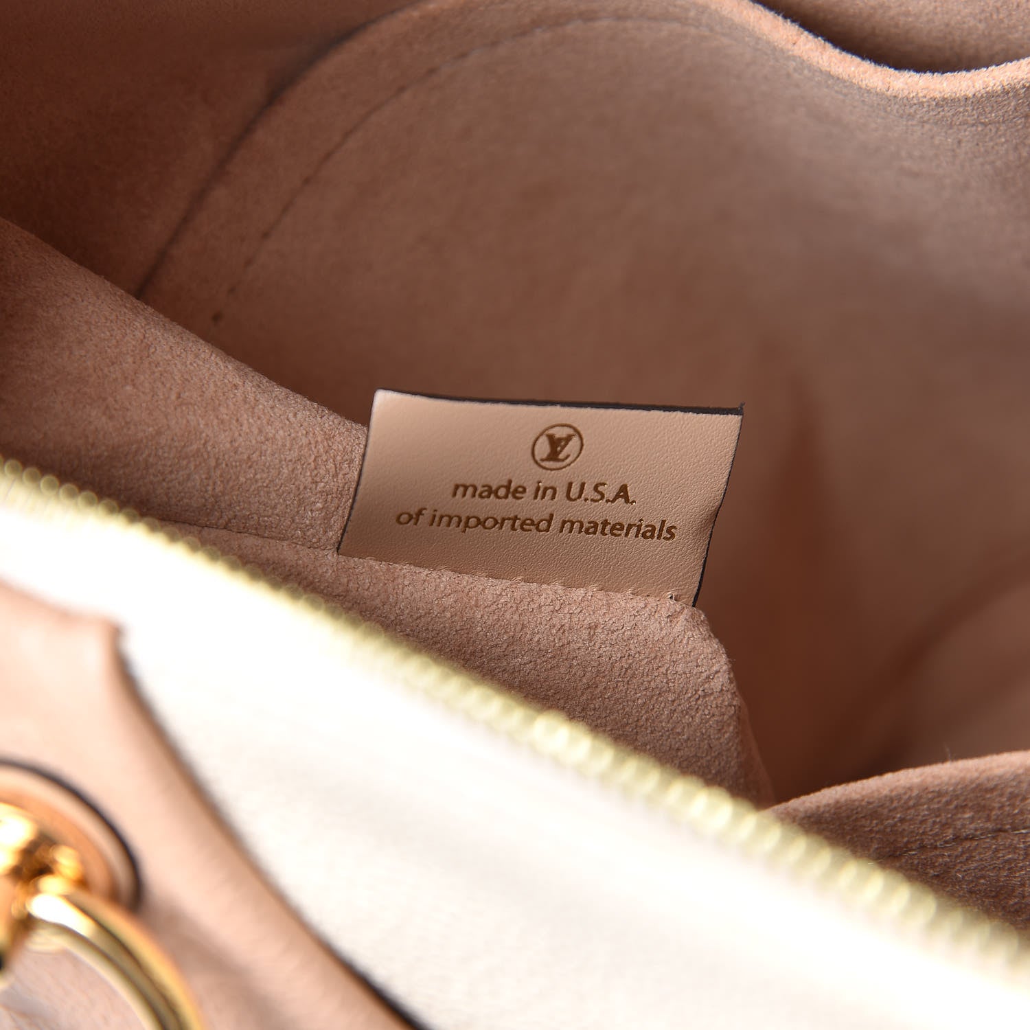 Louis Vuitton Empreinte V Tote MM Beige Rose Creme 10 of 13