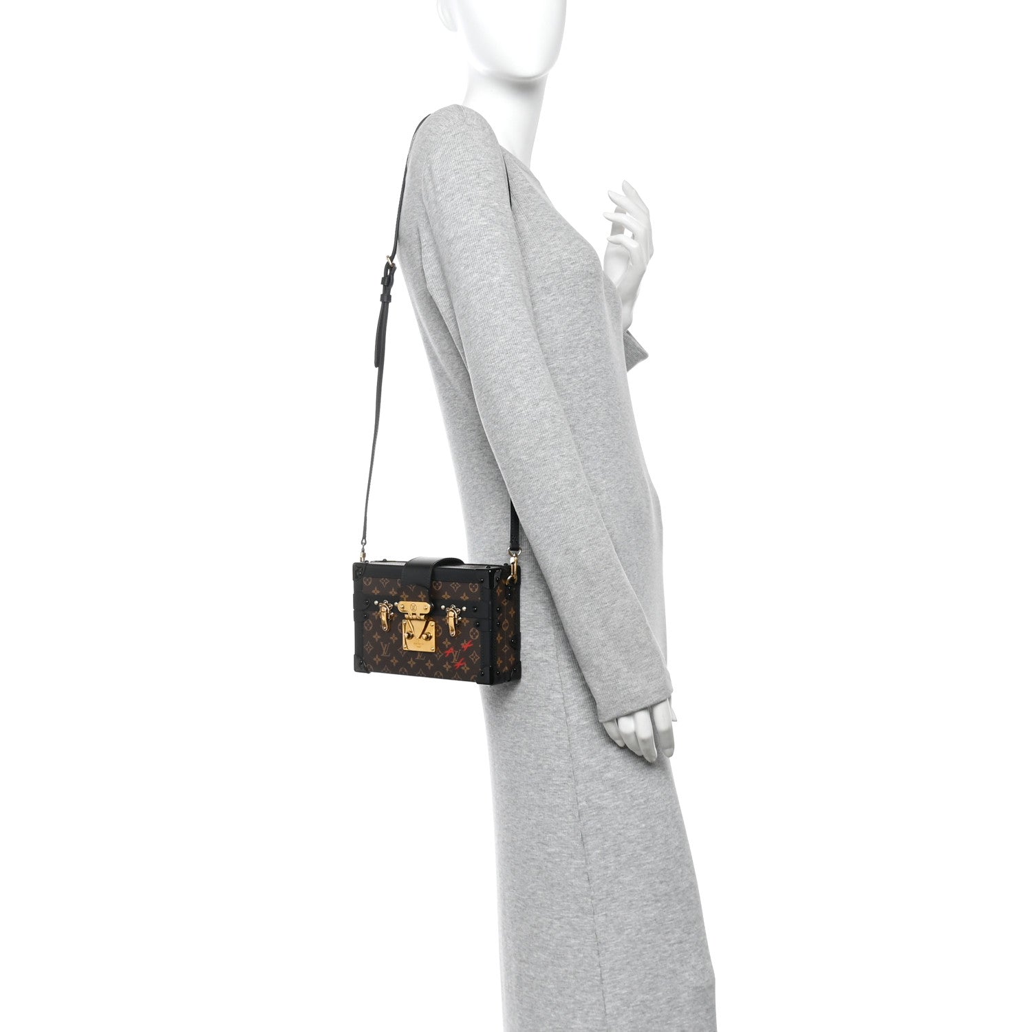 Louis Vuitton Monogram Petite Malle Black 2 of 10