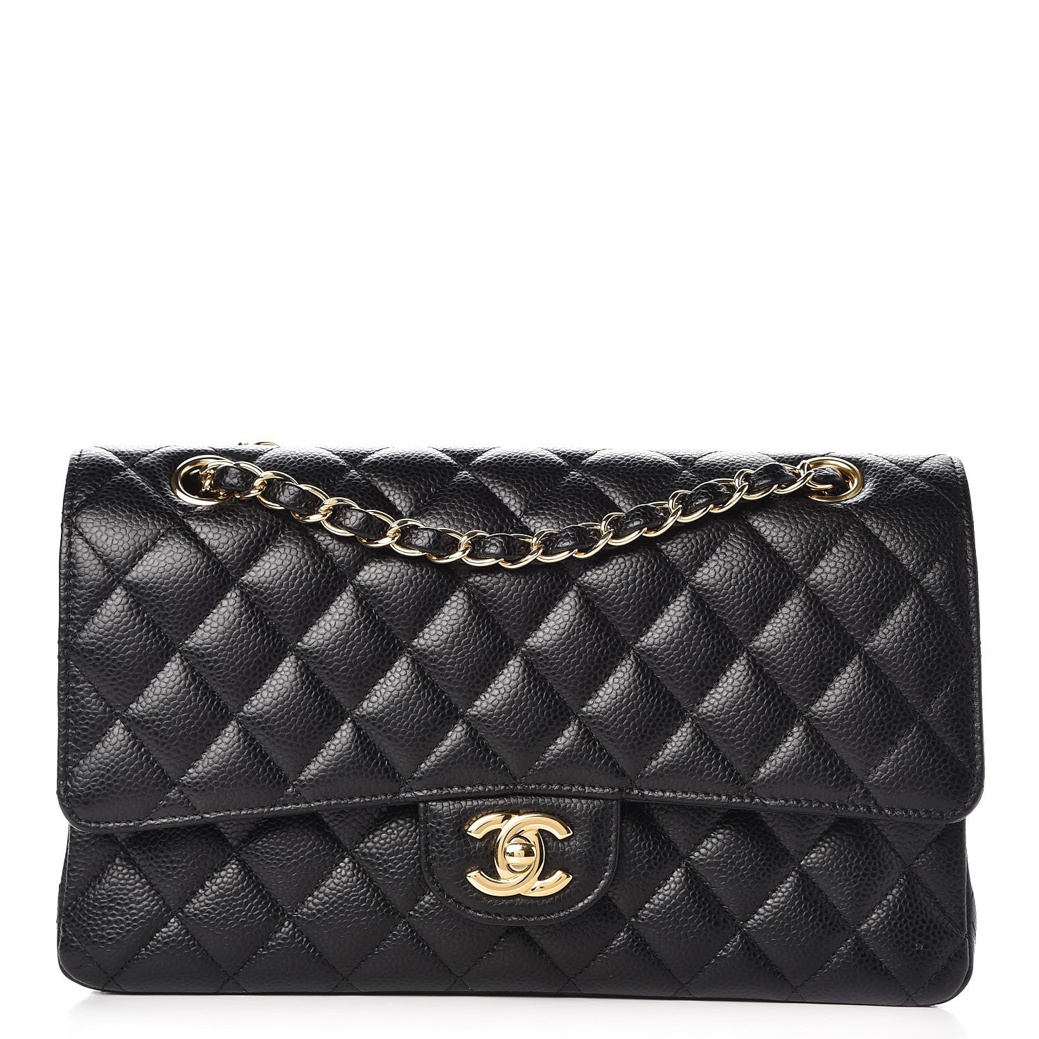 Chanel Caviar Quilted Medium Double Flap Black 1 of 9