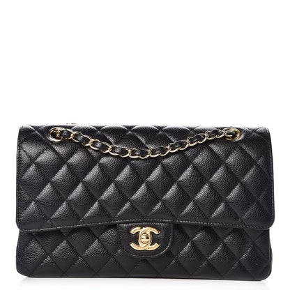 Chanel Caviar Quilted Medium Double Flap Black 1 of 9