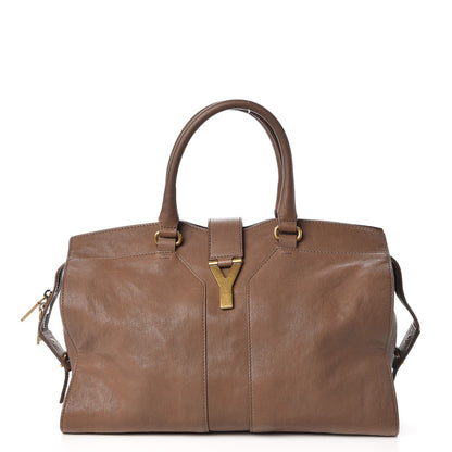 Saint Laurent Sheepskin Medium Cabas ChYc Taupe 1 of 7