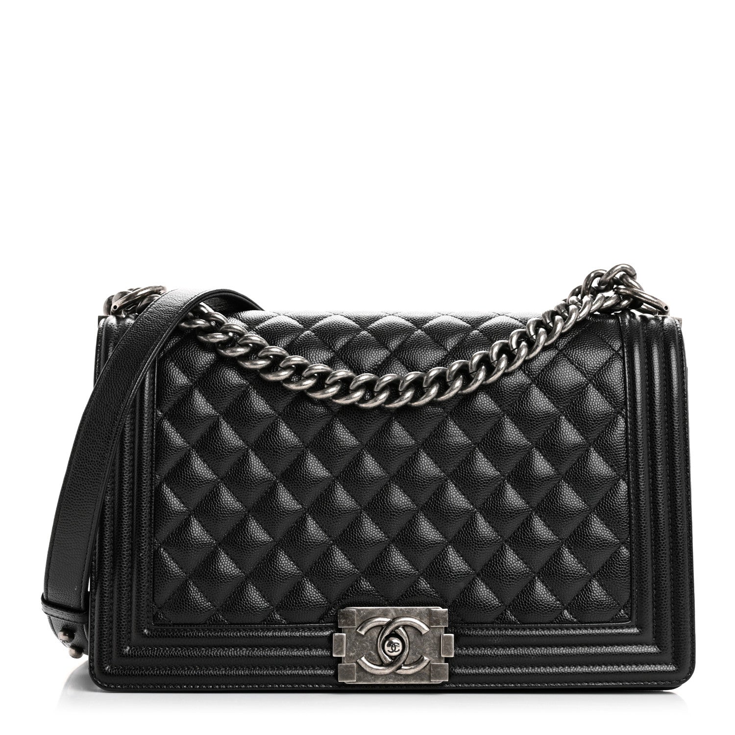 Chanel Caviar Quilted New Medium Boy Flap Black 1 of 10