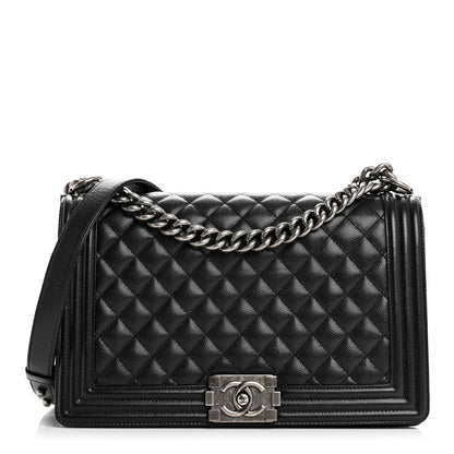 Chanel Caviar Quilted New Medium Boy Flap Black 1 of 10