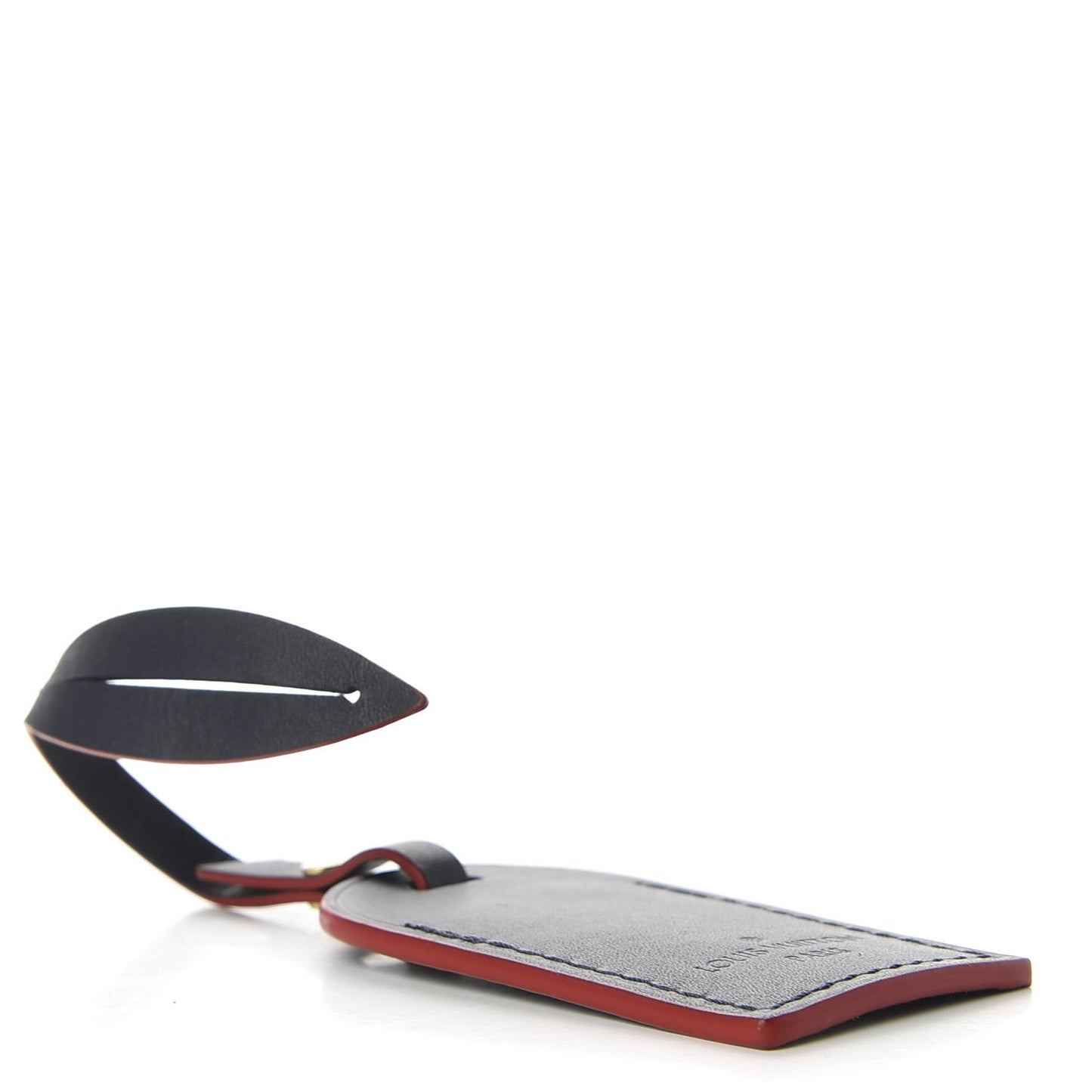 Calfskin Small Luggage Tag Indigo