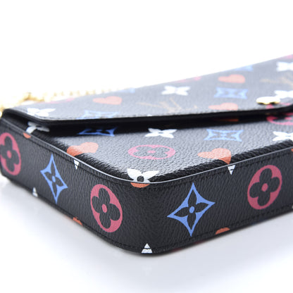 Louis Vuitton Game On Felicie Chain Wallet Black 8 of 10