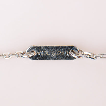 Van Cleef & Arpels 18K White Gold Turquoise Sweet Alhambra Butterfly Bracelet 5 of 6