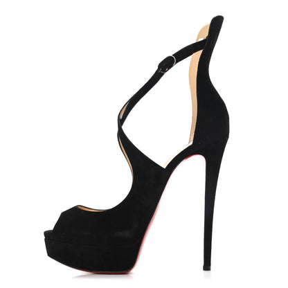 Christian Louboutin Suede Marlenalta 150 Pumps 40 Black 1 of 8