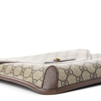 Gucci GG Supreme Monogram Web Medium Neo Vintage Flap Messenger Bag Beige New Acero 6 of 11