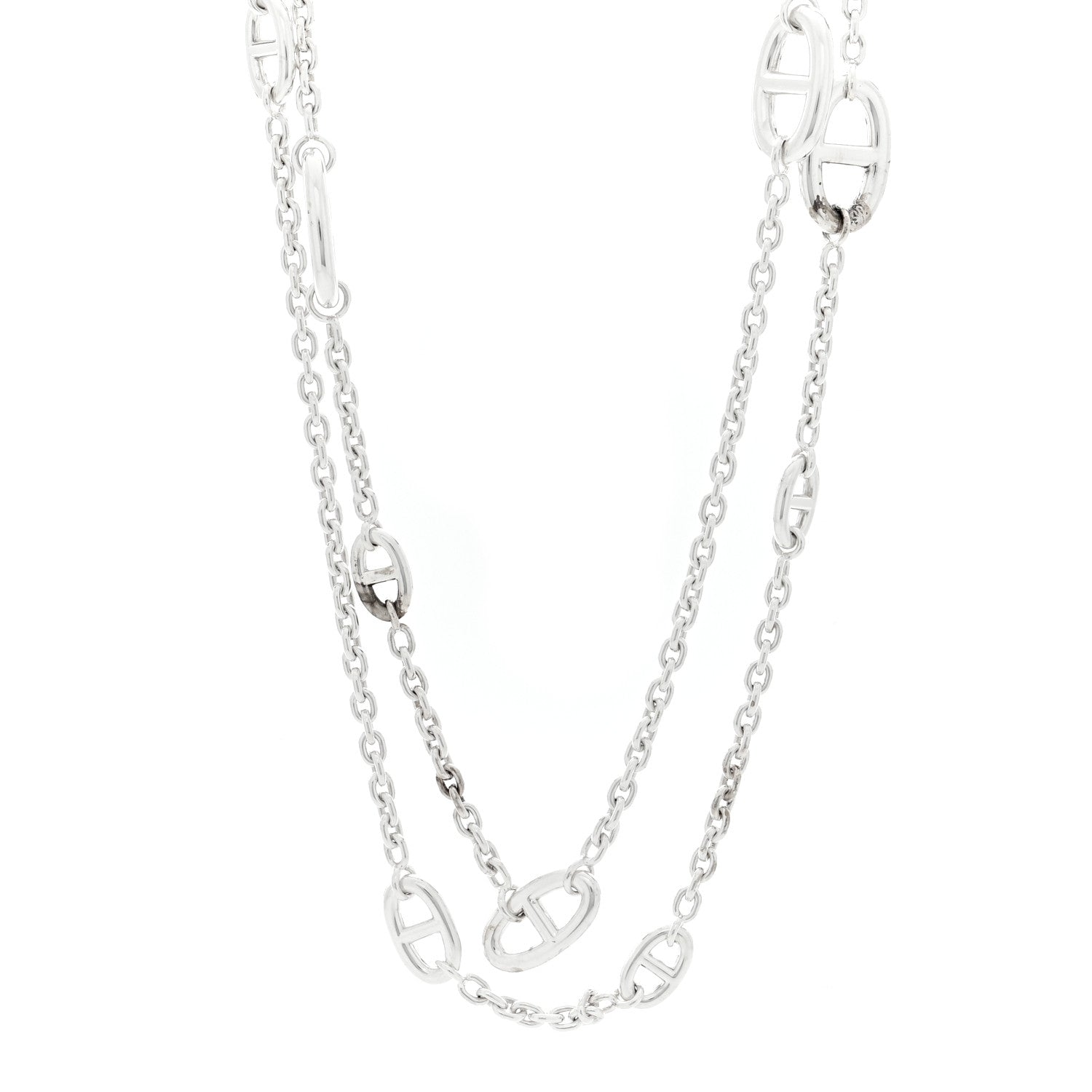 Hermes Sterling Silver Farandole Necklace 120 1 of 4