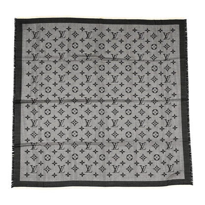 Louis Vuitton Silk Wool Monogram Neo Natte Shawl Black 1 of 3