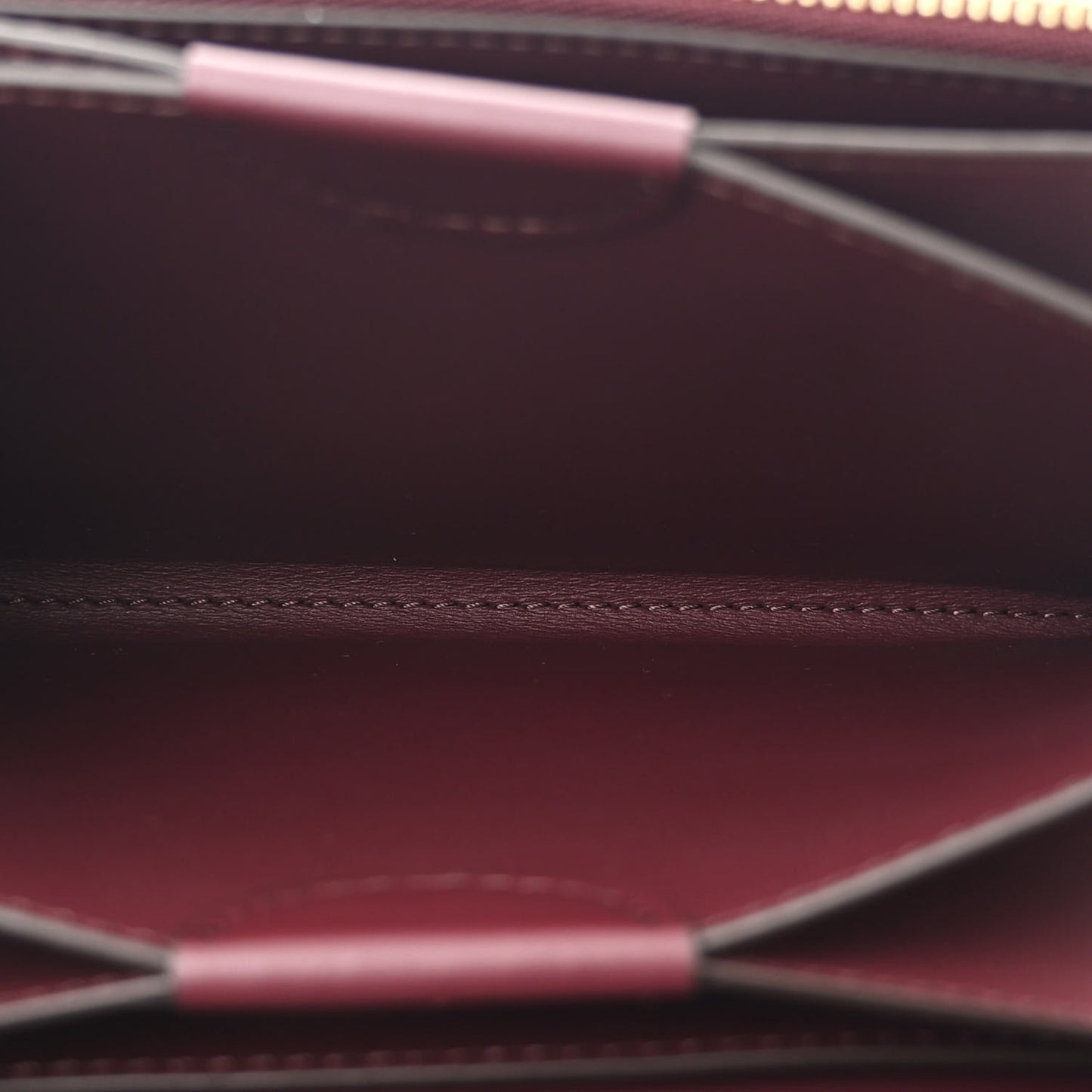 Calfskin Logo Hazelmere Wallet With Detachable Strap Deep Maroon