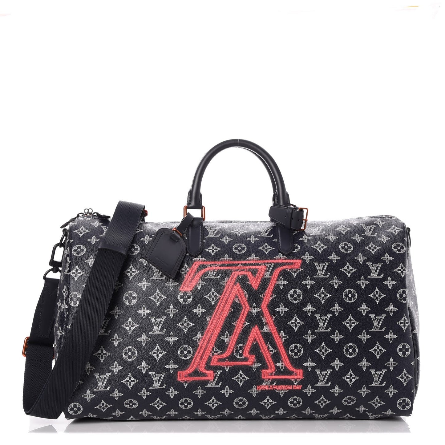Monogram Upside Down Keepall Bandouliere 50 Ink