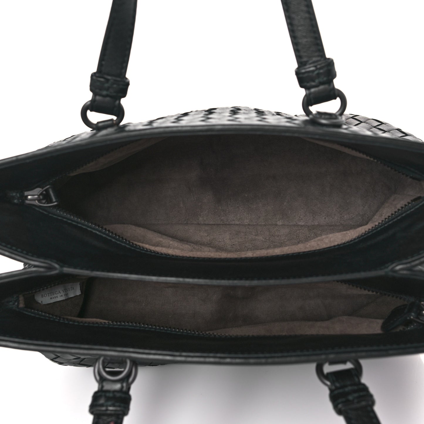 Nappa Intrecciato Brick Tote Black