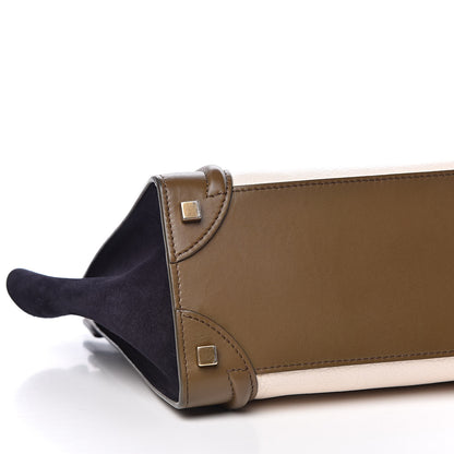 Celine Velluto Smooth Calfskin Suede Micro Tri-Color Luggage 10 of 11