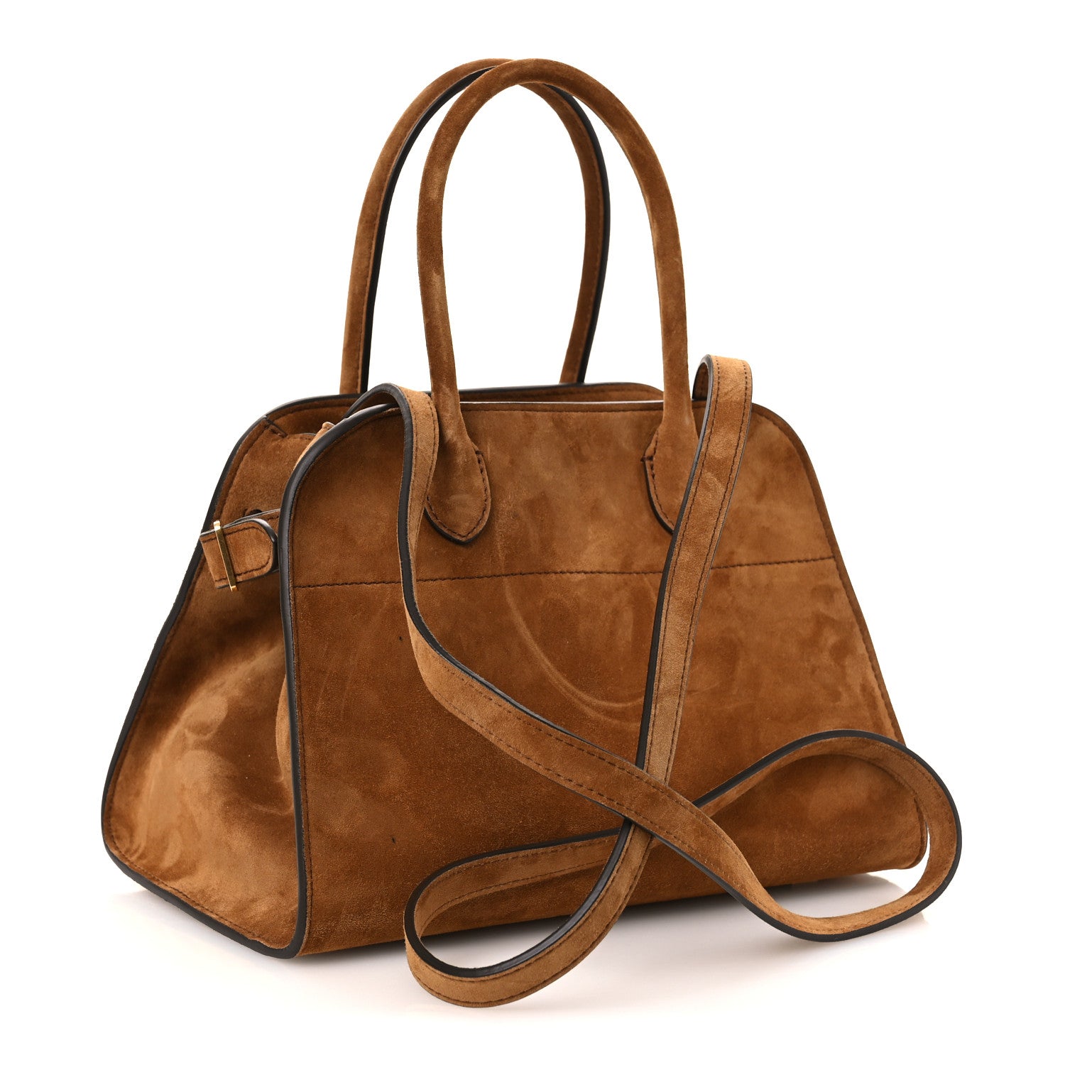 The Row Suede Soft Margaux 10 Bag Cider Ang 3 of 9