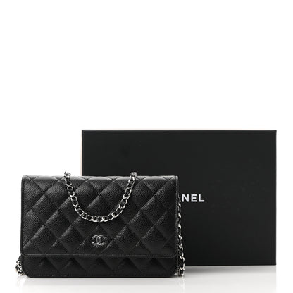 Chanel Caviar Quilted Wallet On Chain WOC Black 12 of 12