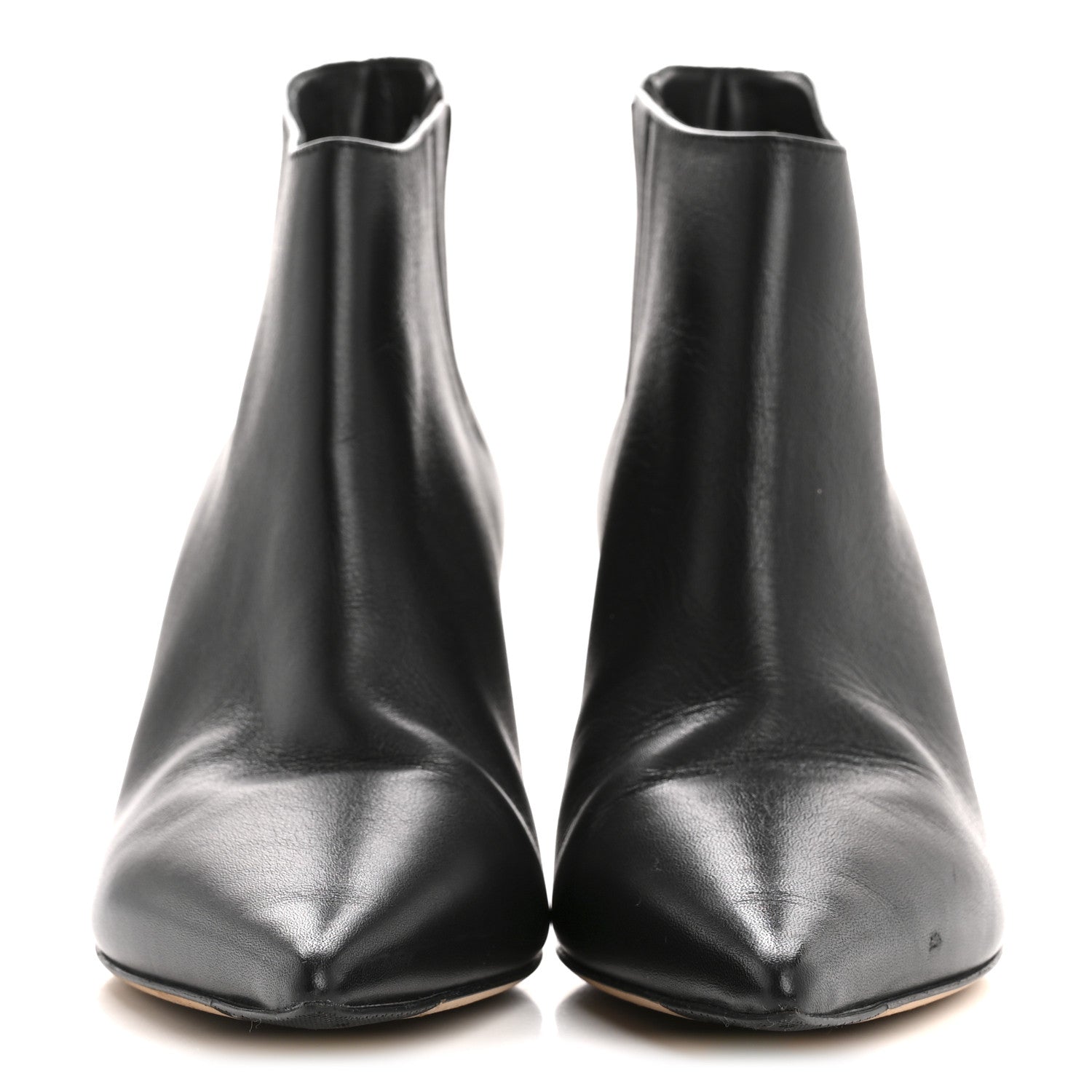 Jimmy Choo Smooth Calfskin Marinda 65 Ankle Booties 36.5 Black 3 of 8