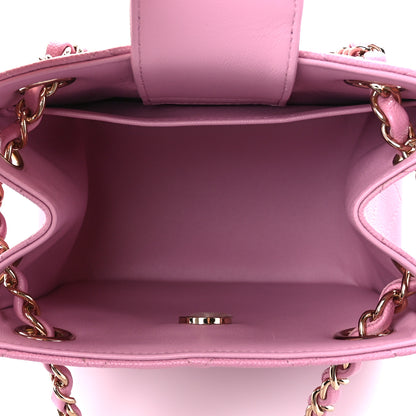 Chanel Caviar Quilted Mini Bucket Bag Pink 5 of 11