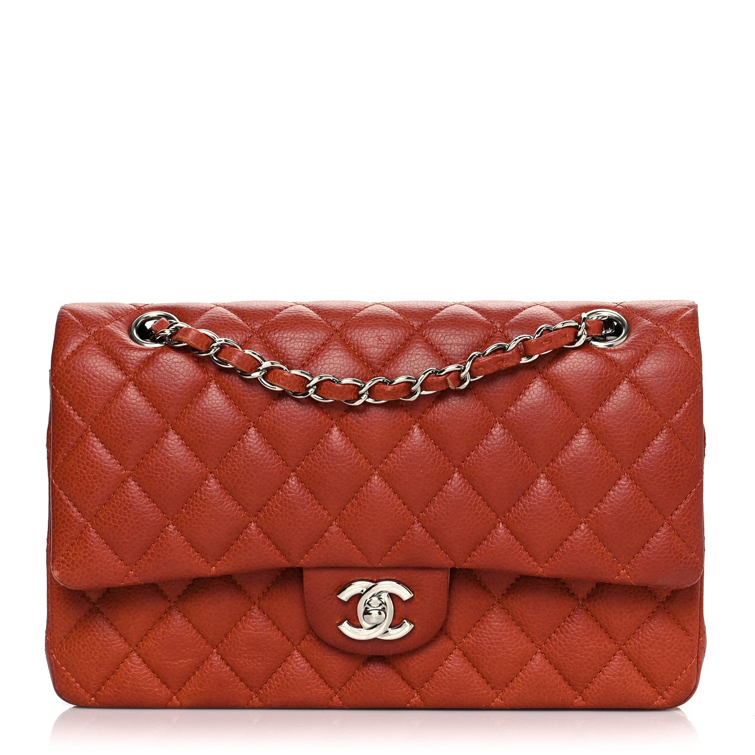 Chanel Caviar Quilted Medium Double Flap Red 1 of 10