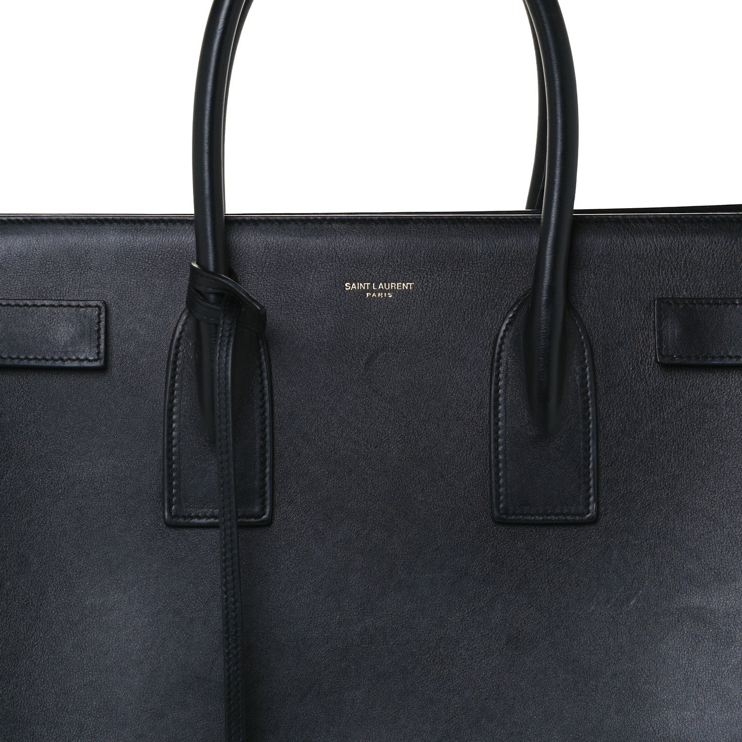 Saint Laurent Calfskin Large Sac De Jour Carryall Black 10 of 12