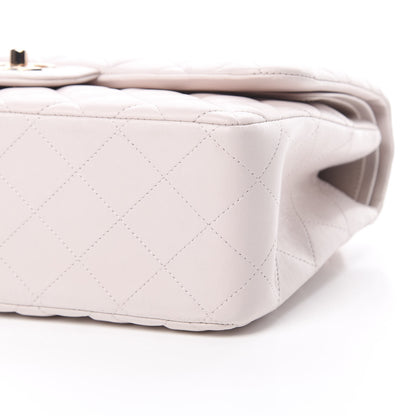 Chanel Lambskin Quilted Jumbo Double Flap Light Pink 13 of 14