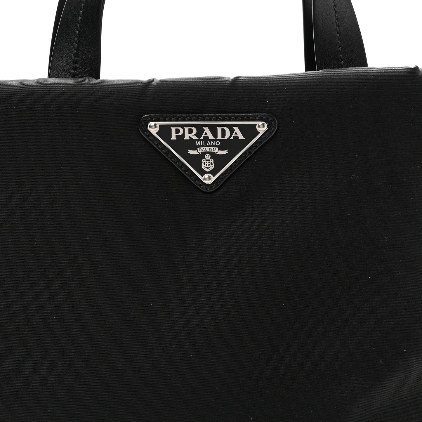 Tessuto Nylon Soft Padded Small Shopping Tote Black