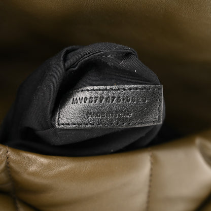 Saint Laurent Lambskin Quilted Small Loulou Puffer Monogram Chain Satchel Light Musk 7 of 10