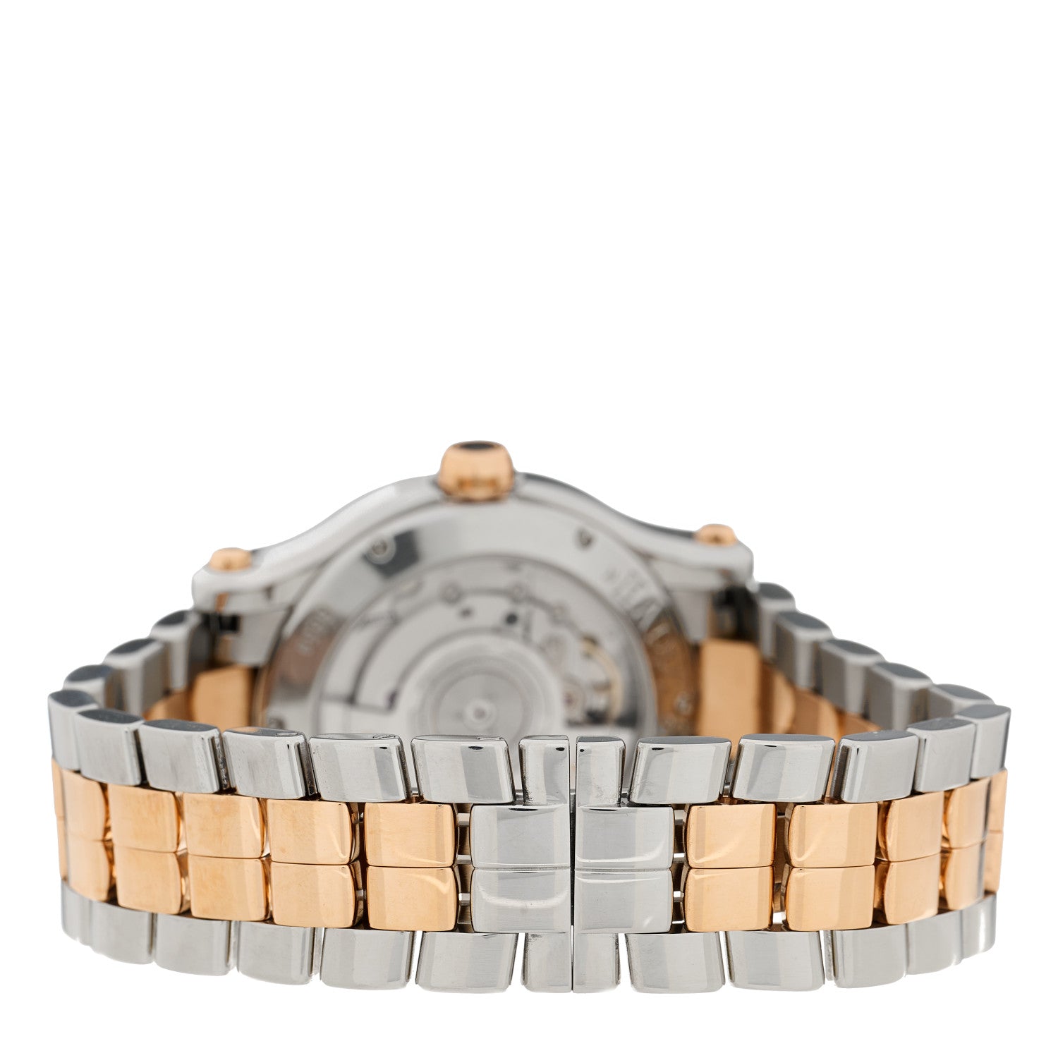 Chopard Stainless Steel 18K Rose Gold Diamond Bezel 7 Floating Diamond 36mm Happy Sport Automatic Watch 3 of 4
