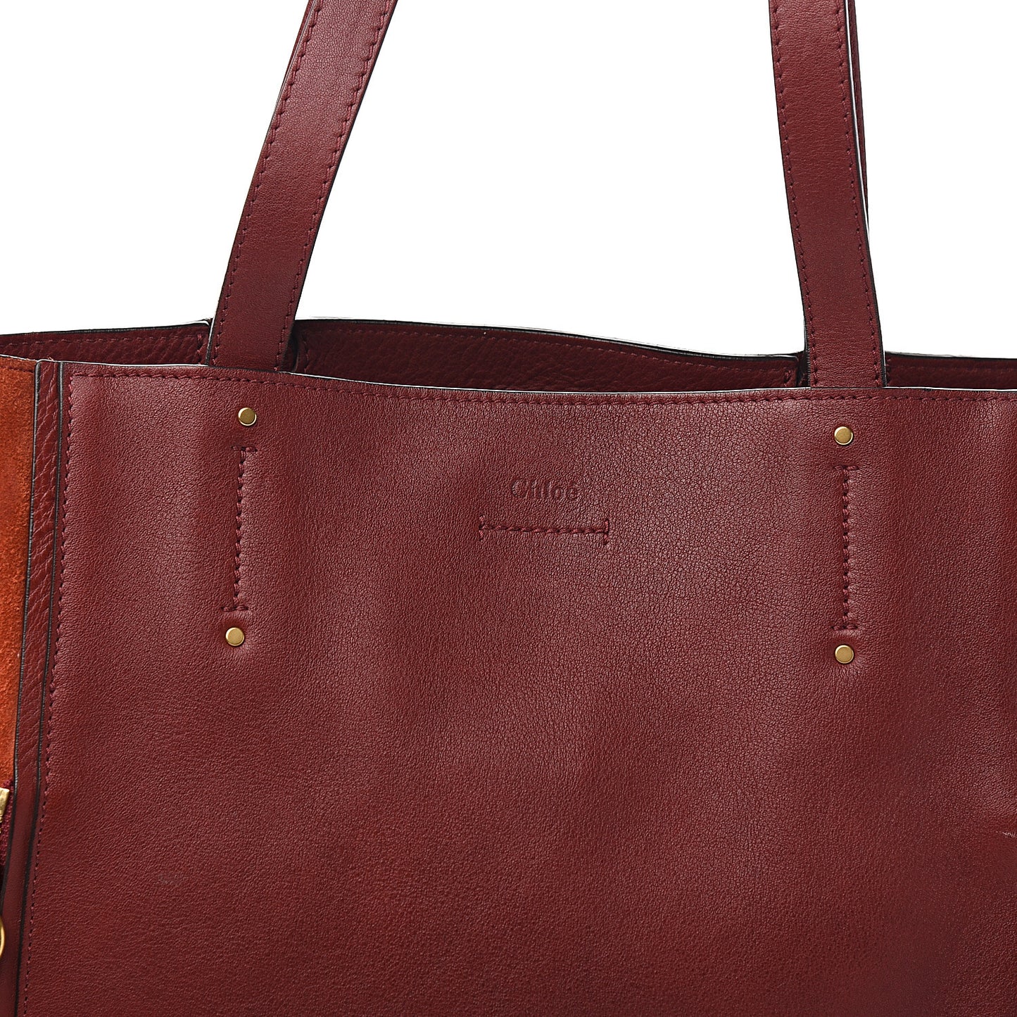 Smooth Calfskin Medium Milo Shopping Tote Sienna Red