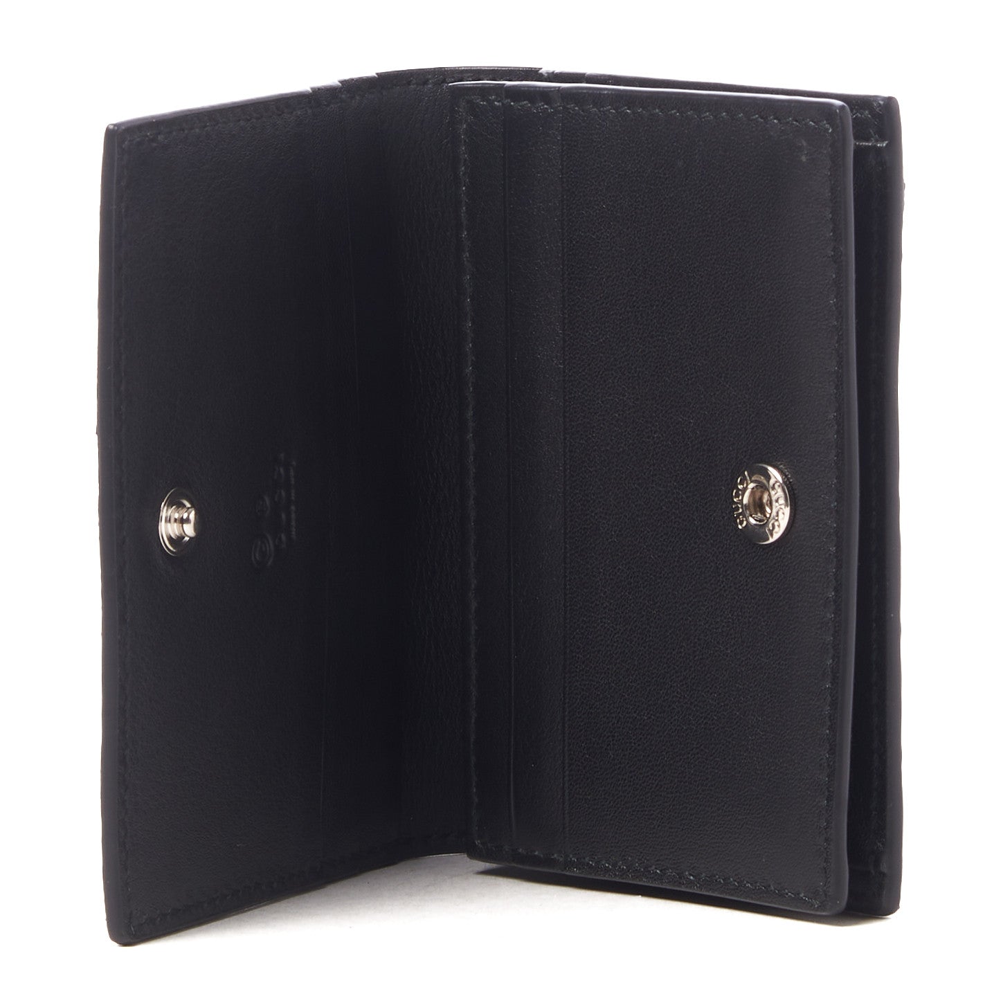 Gucci Microguccissima Card Case Wallet Black 6 of 8
