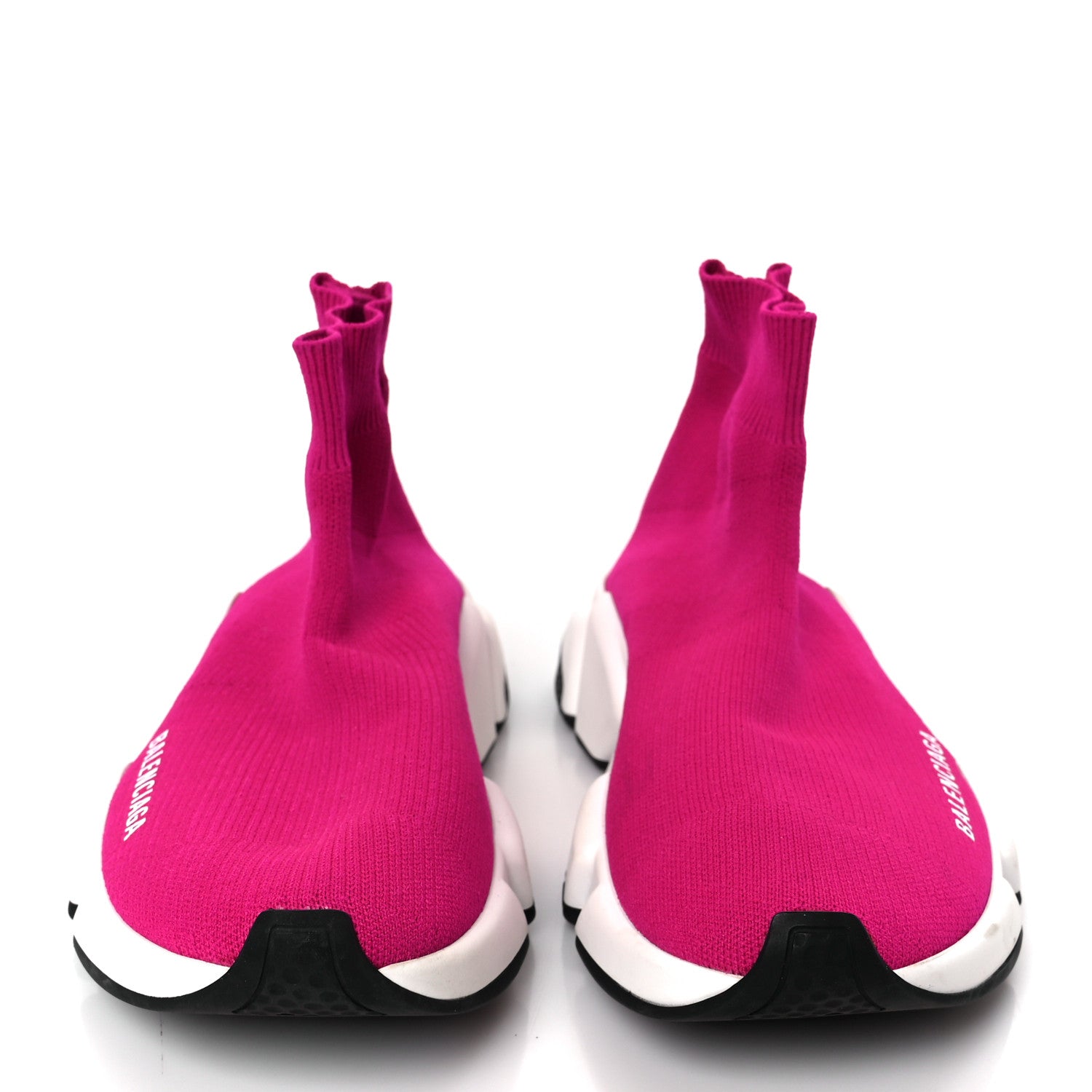 Balenciaga Neoprene Knit Womens Speed Sneakers 36 Fuchsia Pink 3 of 10